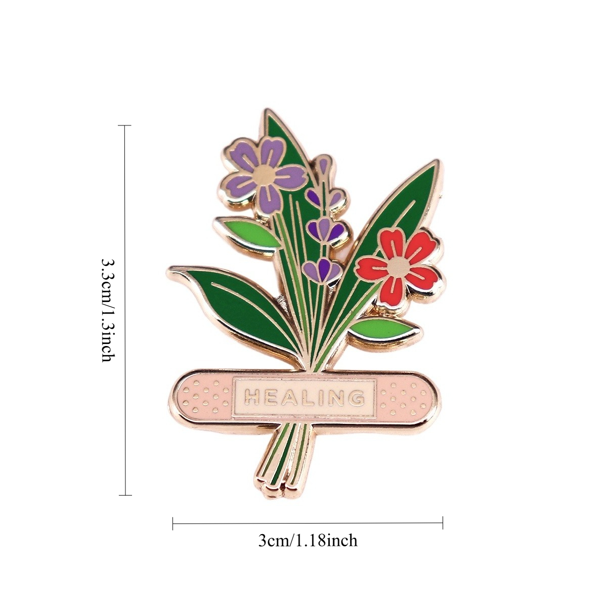 เข็มกลัดเคลือบลายดอกไม้สมุนไพร - Herbal Wellness Healthcare บทวิจารณ์และราคา
