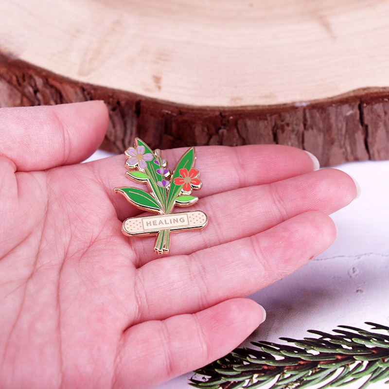 เข็มกลัดเคลือบลายดอกไม้สมุนไพร - Herbal Wellness Healthcare บทวิจารณ์และราคา