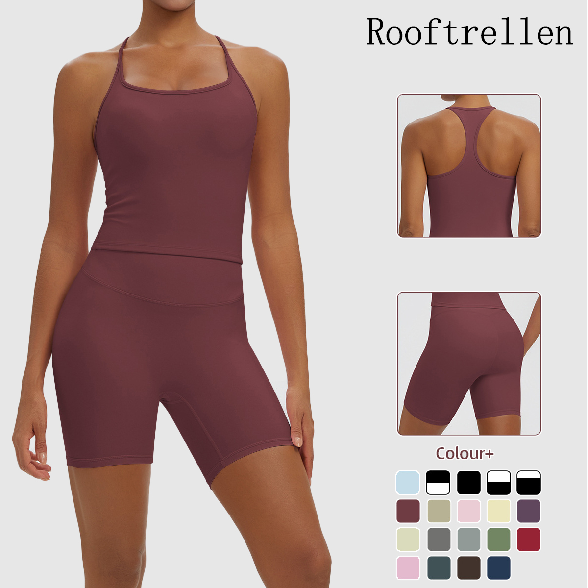 Rooftrellen ชุดโยคะสีพื้นเซ็กซ - Herbal Yoga บทวิจารณ์และราคา