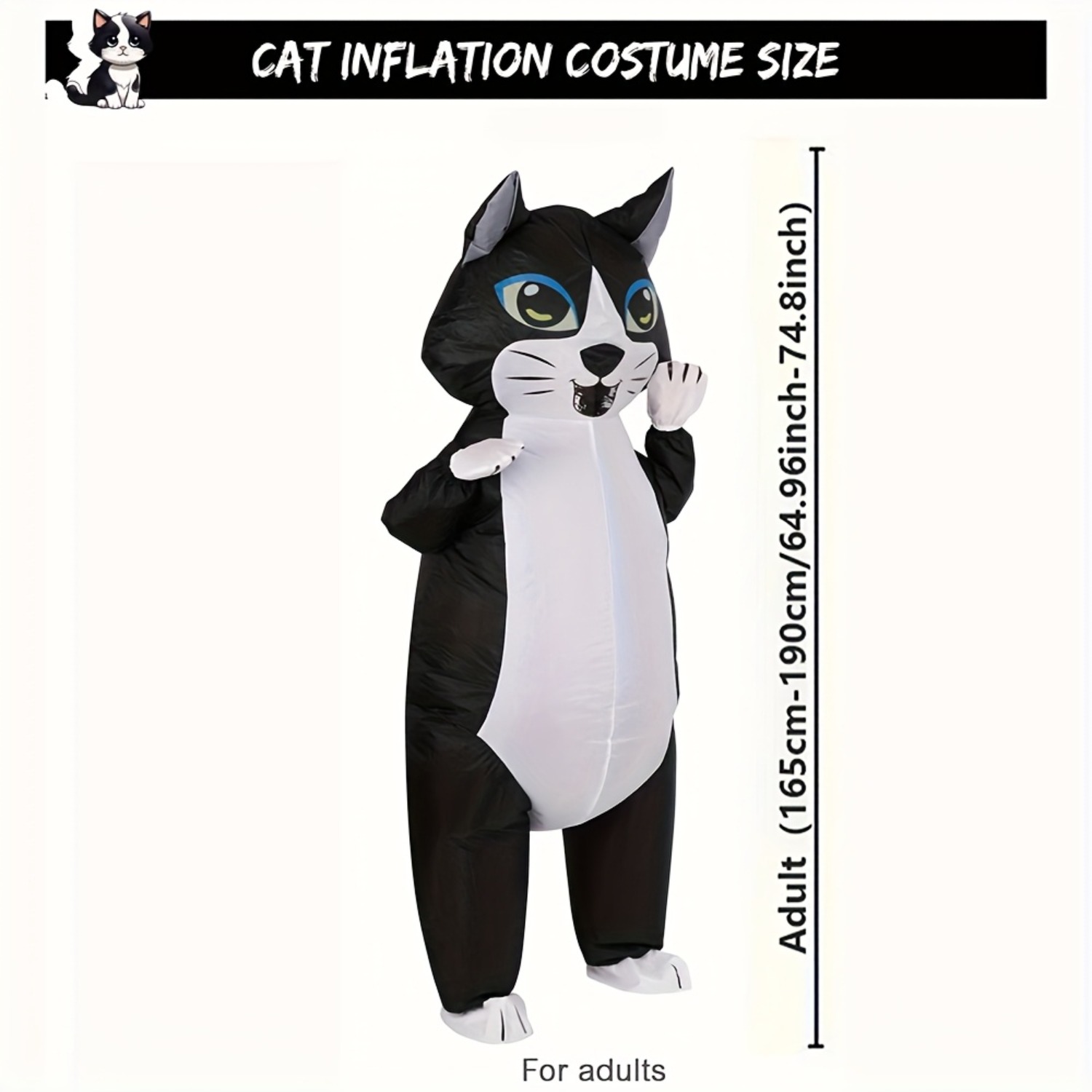 ชุดคอสตูมแมวเป่าลมสำหรับผู้ใหญ - Cat Claw Bark บทวิจารณ์และราคา