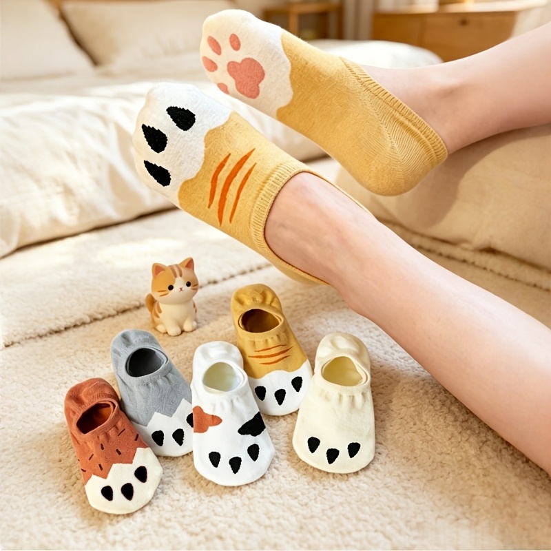 ถุงเท้าลายอุ้งเท้าแมวน่ารักสำห - Cat Claw Bark บทวิจารณ์และราคา